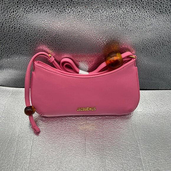 Jacquemus Vintage Pink Leather Underarm Bag main image 4